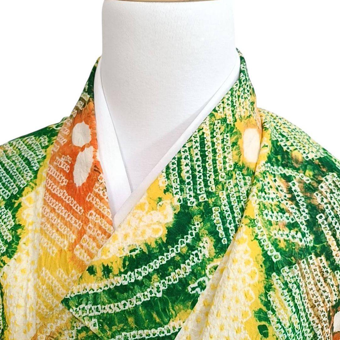 LULU67 有松鳴海絞り 黄色 浴衣 美品 人気色