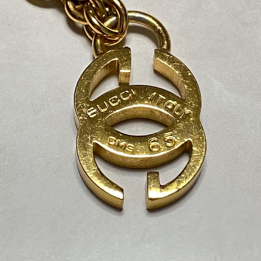 GUCCI　チェーンベルト　ダブルG　インターロッキング　ゴールド　ヴィンテージ