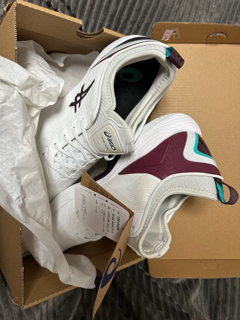 glide nova ff2 ASICS バスケットボールシューズ ホワイト