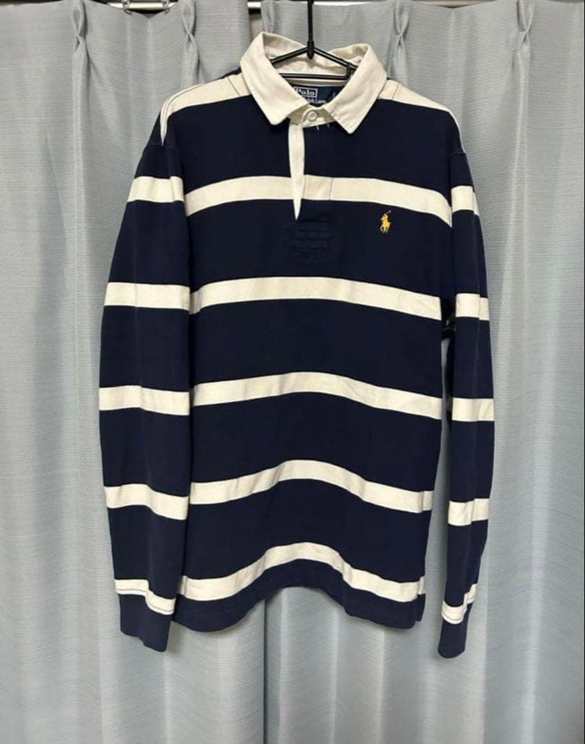 常田大希着用　90s’ ラルフローレン　ラガーシャツ　長袖