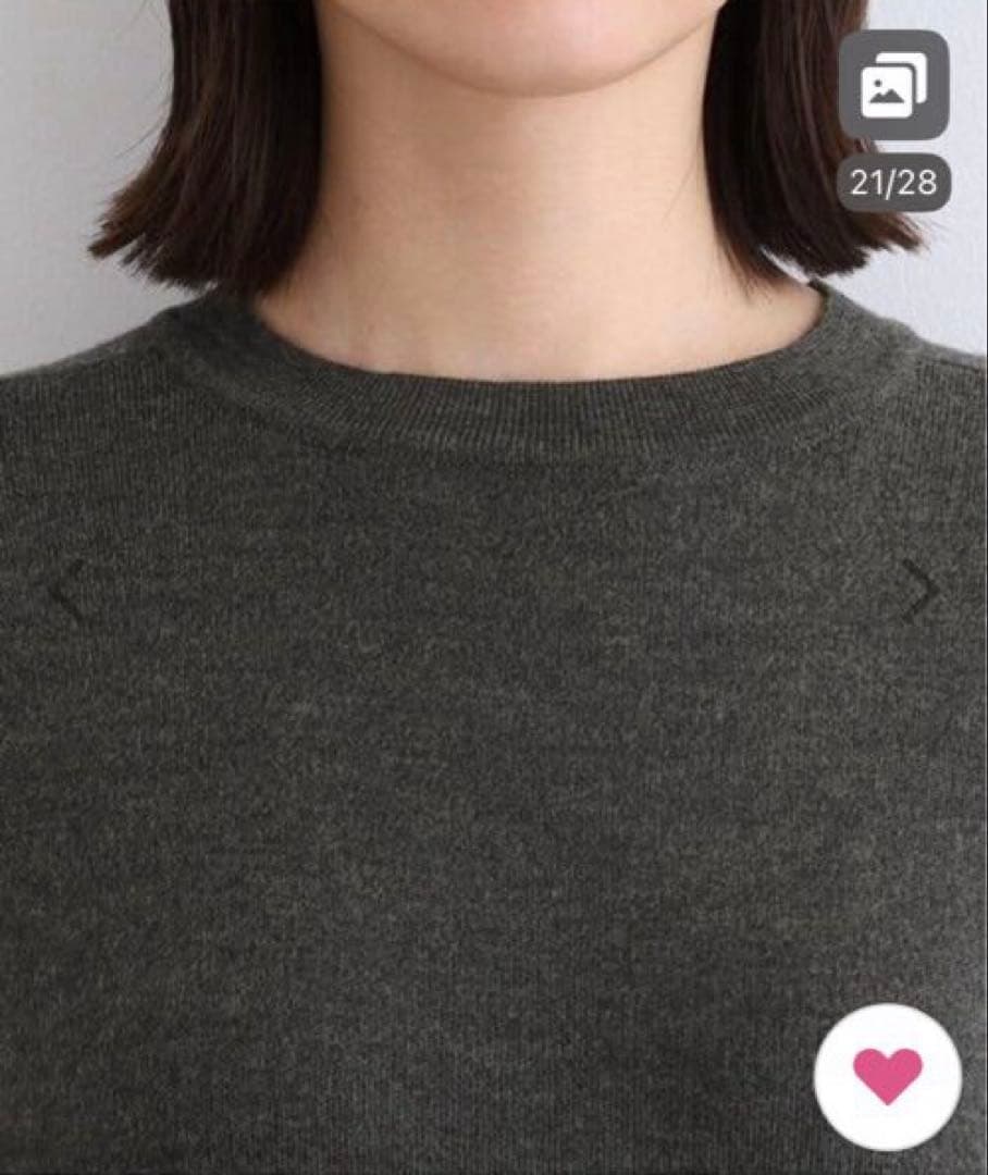 INDIVI ワンピース 「ウール混／洗える」スムースニットワンピース