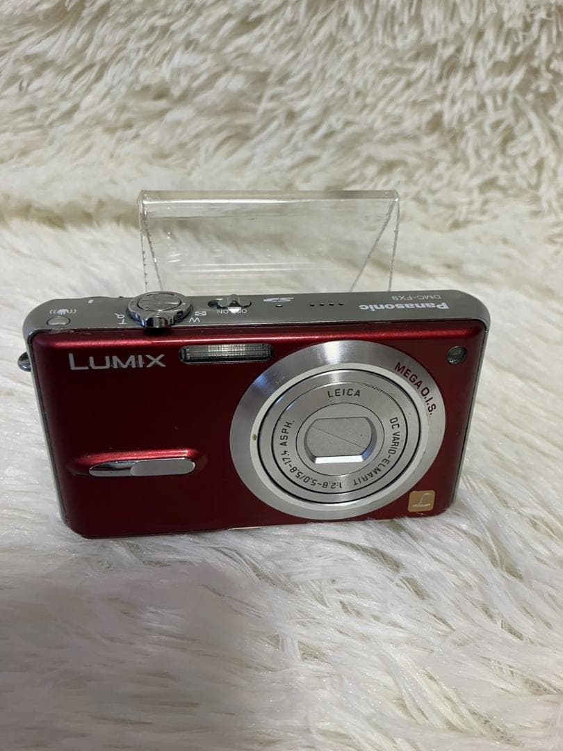 【動作確認済】Panasonic LUMIX DMC-FX9 デジタルカメラ　赤