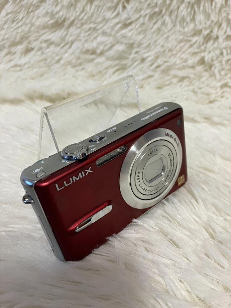 【動作確認済】Panasonic LUMIX DMC-FX9 デジタルカメラ　赤