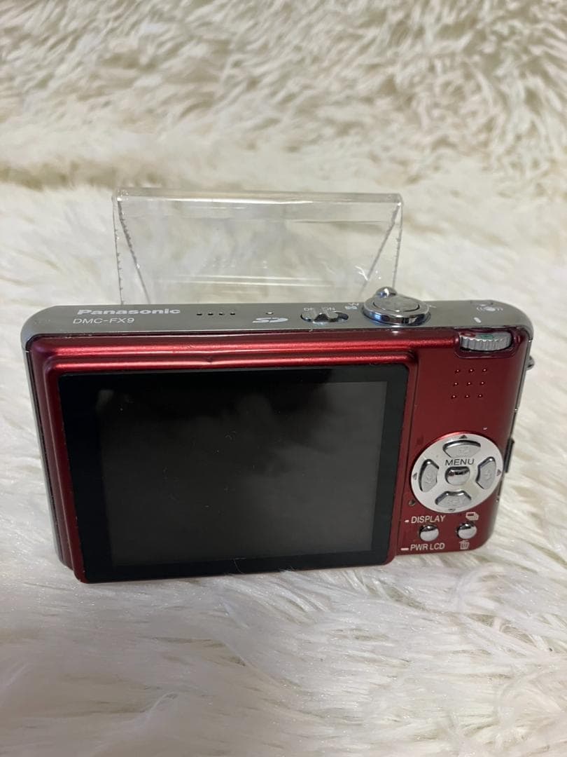 【動作確認済】Panasonic LUMIX DMC-FX9 デジタルカメラ　赤