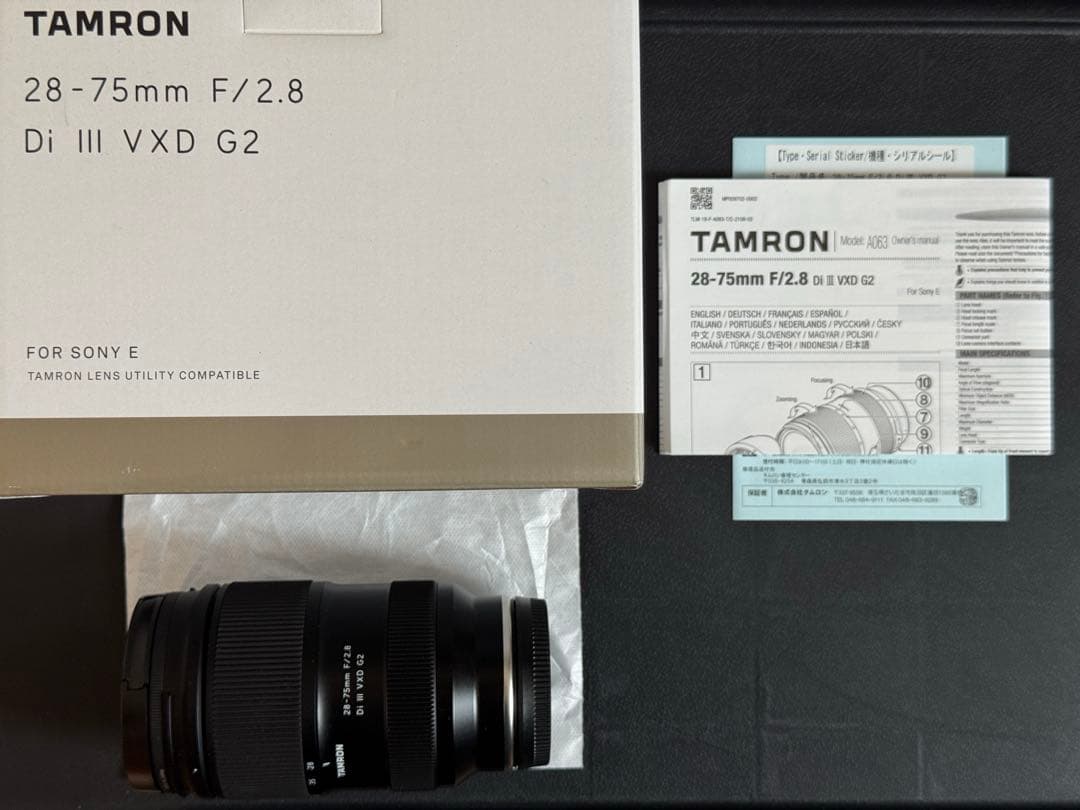 TAMRON 28-75mm F/2.8 Di III RXD Eマウント　美品