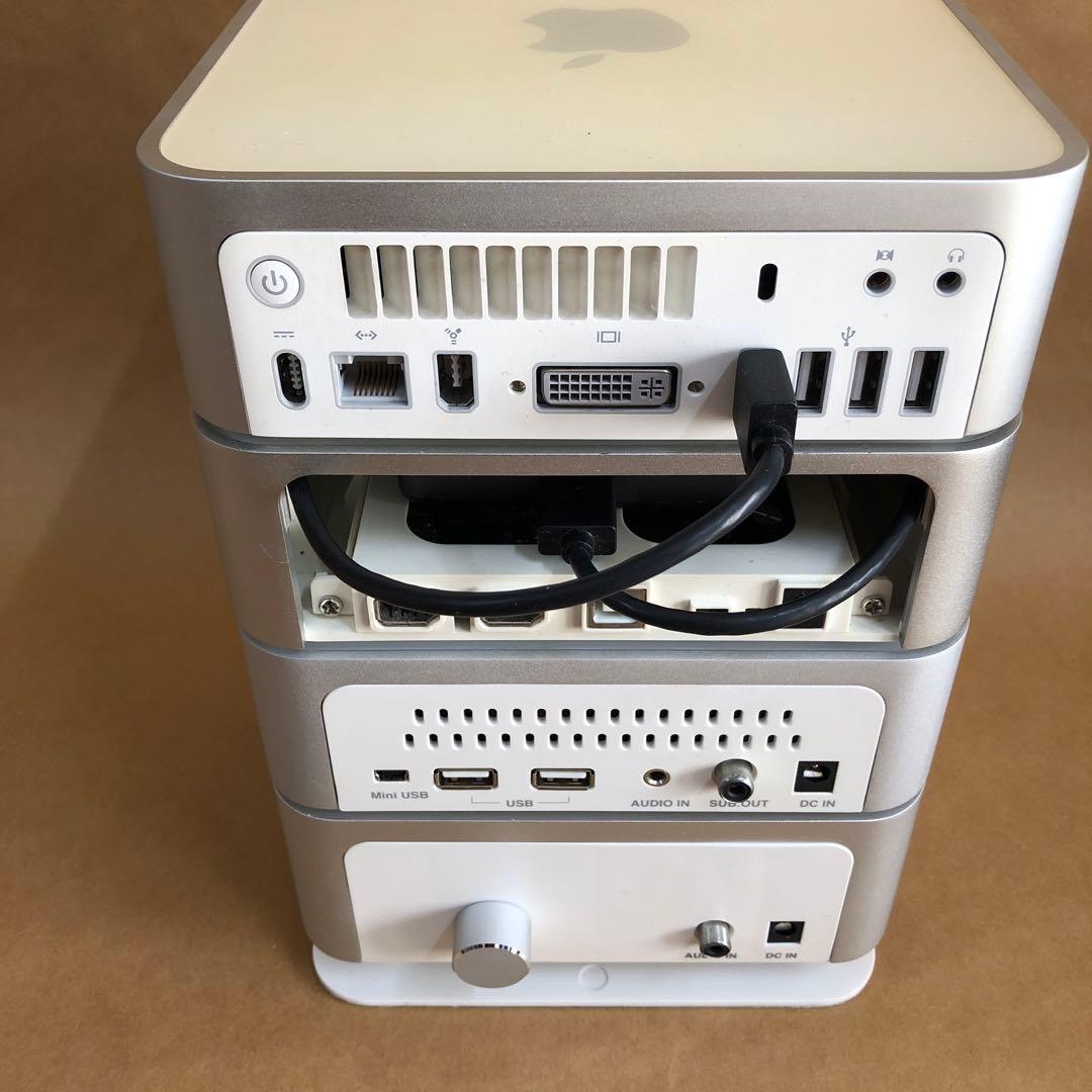 Macmini（初期型）とGreenHouse製システムコンポのセット