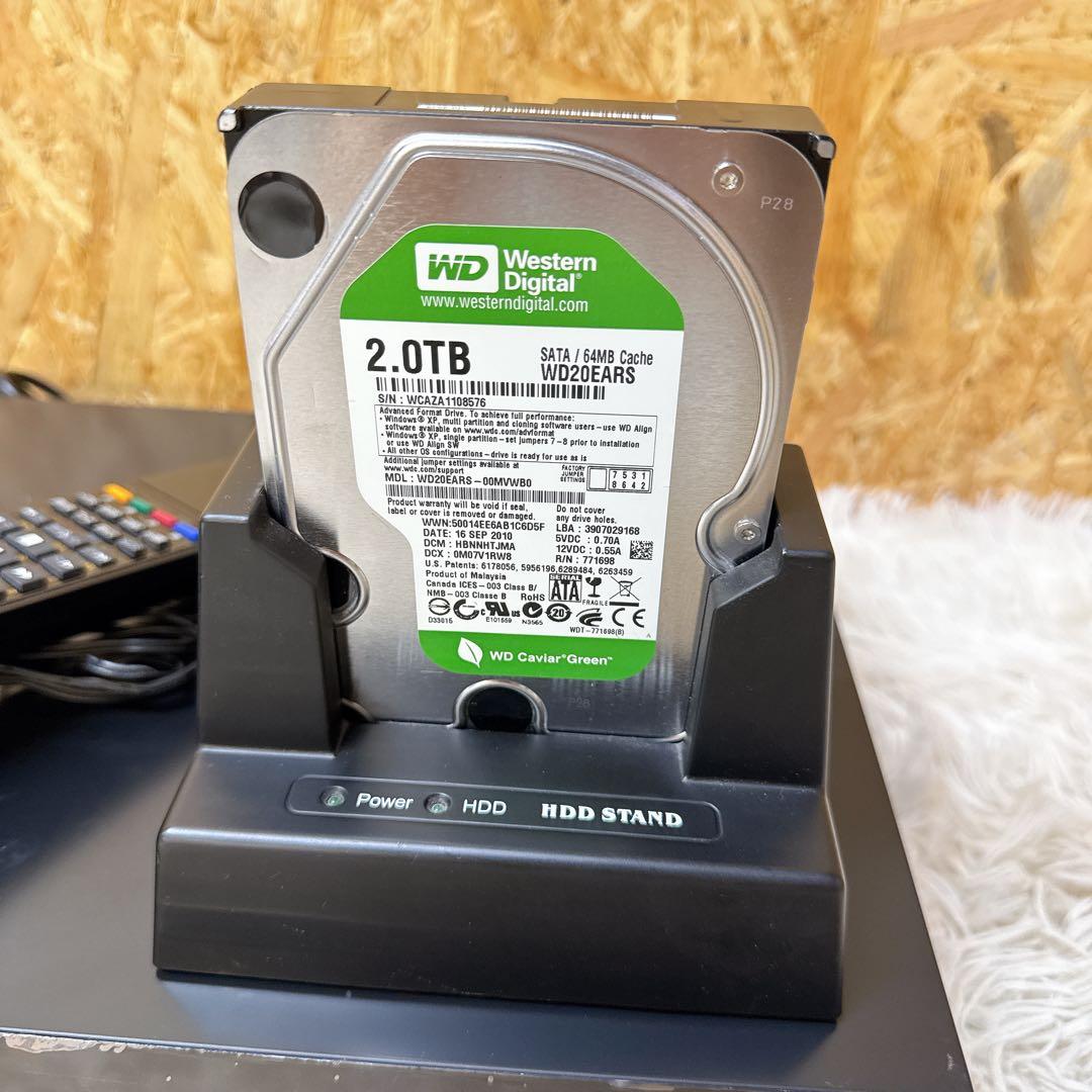 TOSHIBA REGZA HDD＆BDレコーダー RD-BR600+外付2TB