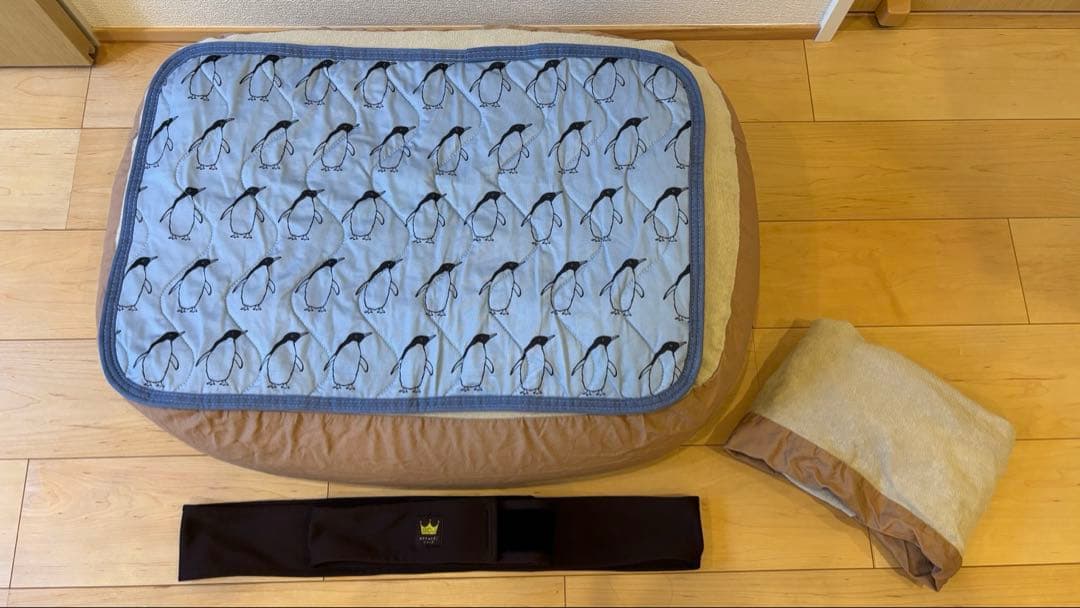 おやすみたまご big セット 洗い替えカバー・ベルト付き Cカーブクッション