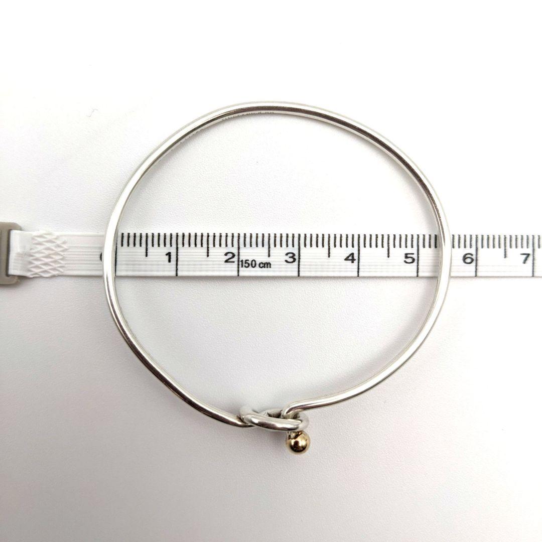 希少オールドティファニー フック＆アイ ブレスレット コンビ 925 k14