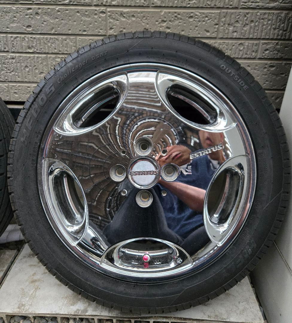 ESTATUS 15インチ クロームホイール・タイヤセット