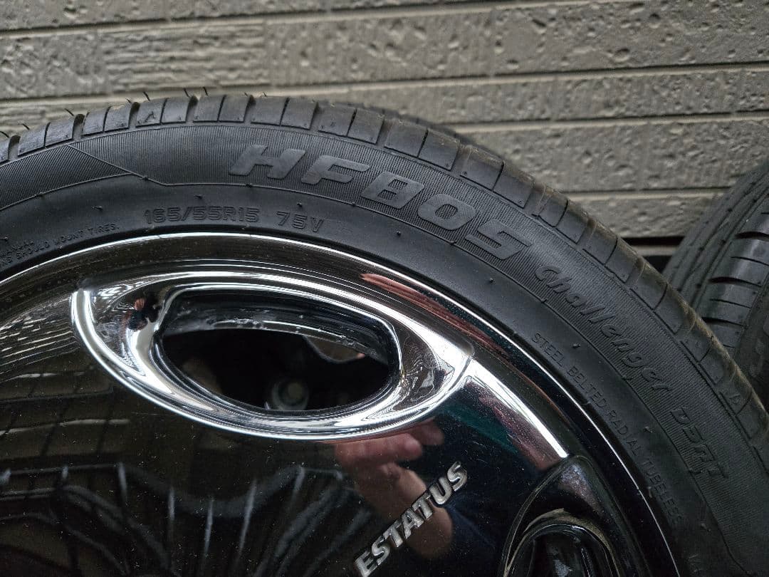 ESTATUS 15インチ クロームホイール・タイヤセット