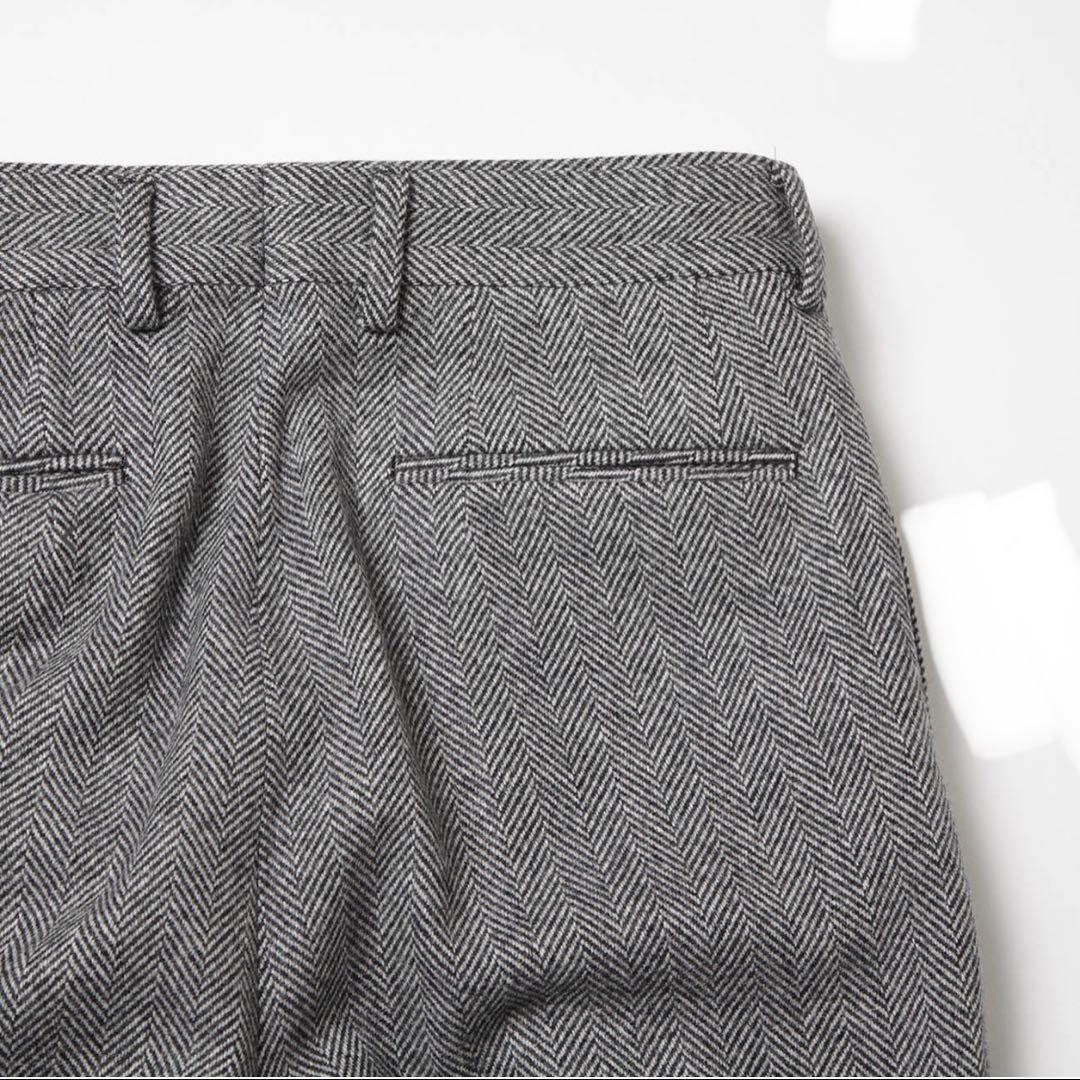 【新品】25AW NEAT ニート ヘリンボーンフランネル スラックス 44