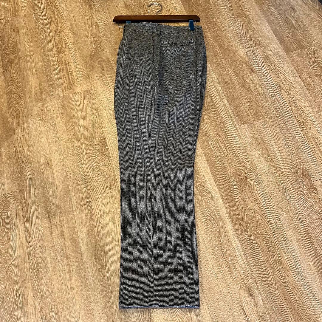 【新品】25AW NEAT ニート ヘリンボーンフランネル スラックス 44