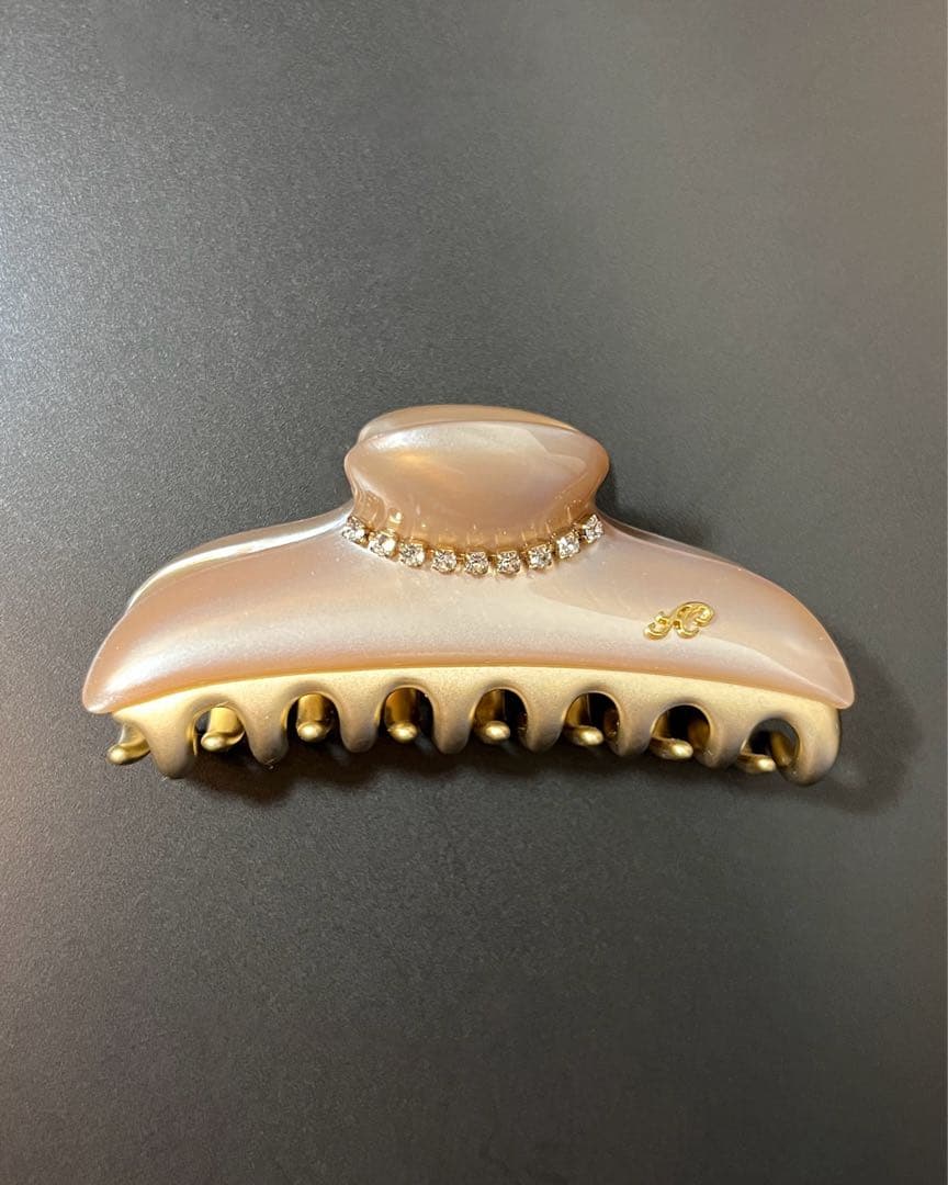 【ゆっこ】acca ヘアクリップ パールベージュ