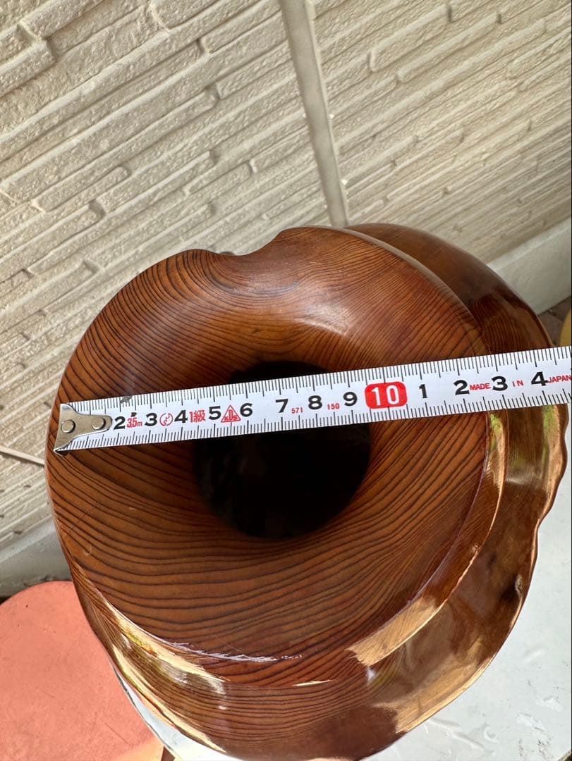 希少品　屋久杉の花瓶　壺 土台