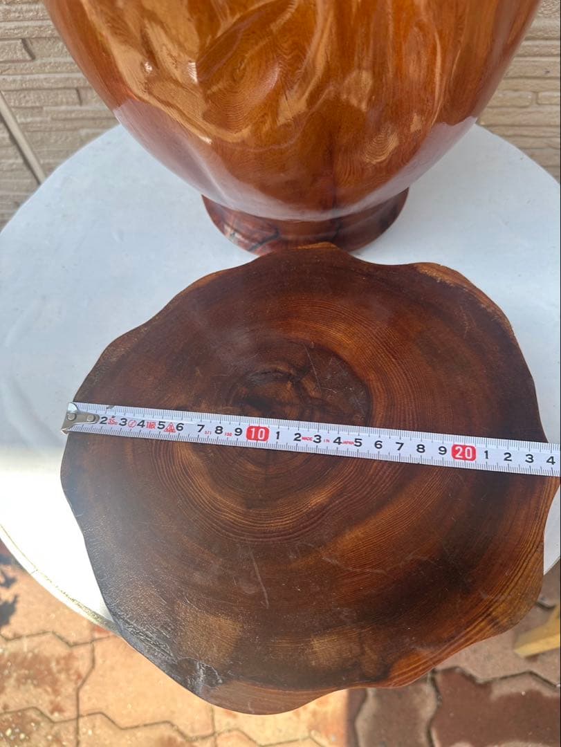 希少品　屋久杉の花瓶　壺 土台