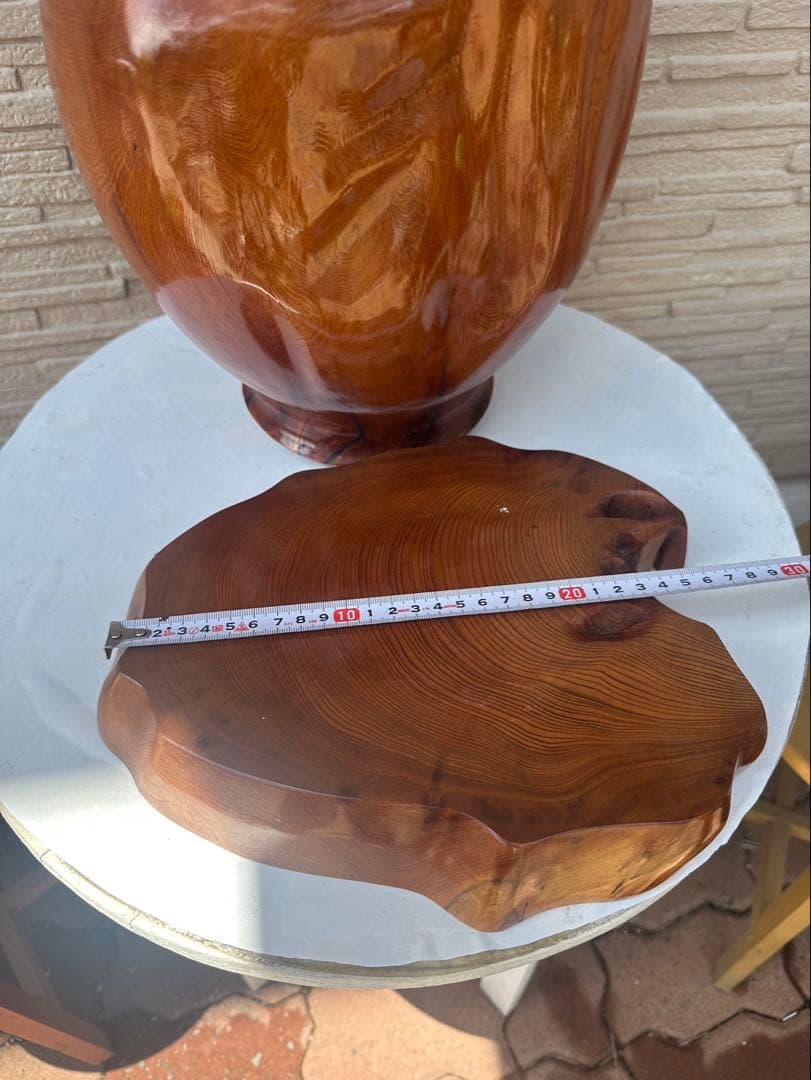 希少品　屋久杉の花瓶　壺 土台