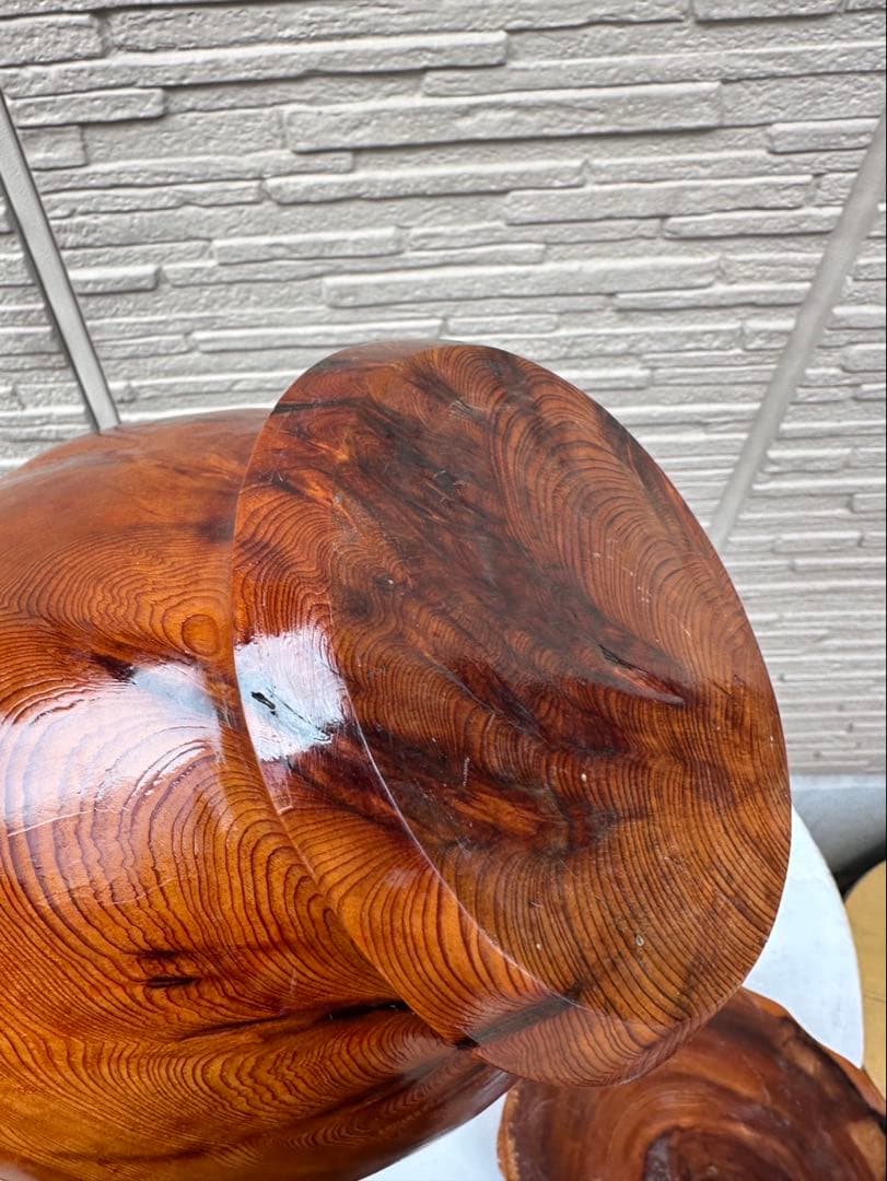 希少品　屋久杉の花瓶　壺 土台