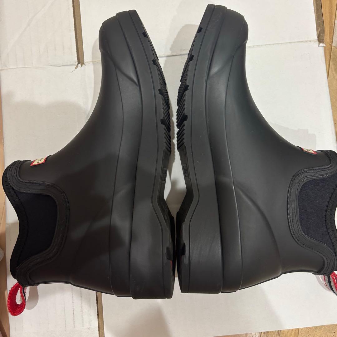 HUNTER ブラック ショートブーツ　レインブーツ