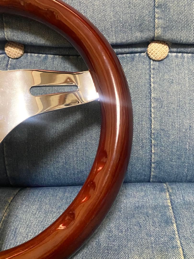 希少　ウッドステアリング 29Φ 小径　ホーンボタン付　即決大歓迎