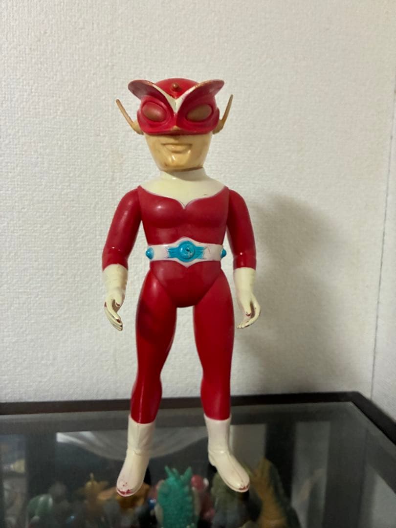 当時物　ブルマァク　レッドマン　面取れソフビ　約30㎝