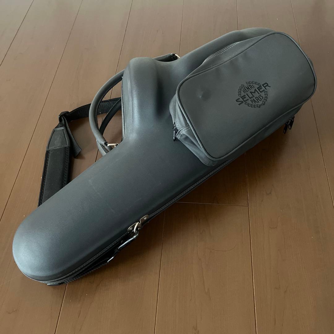 SELMER サックスケース グレー 純正品 ストラップつき
