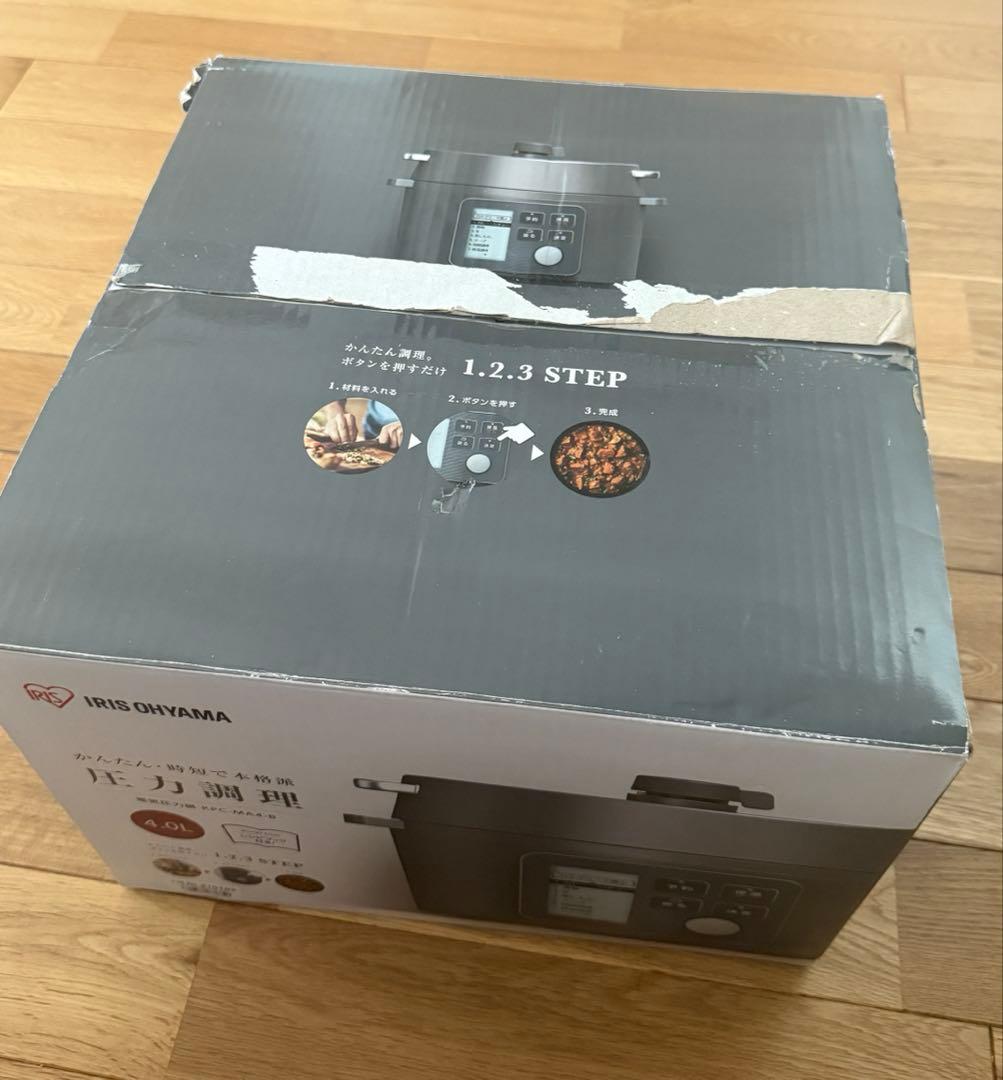 未使用！！【アイリスオーヤマ 電気圧力鍋 2021年製】