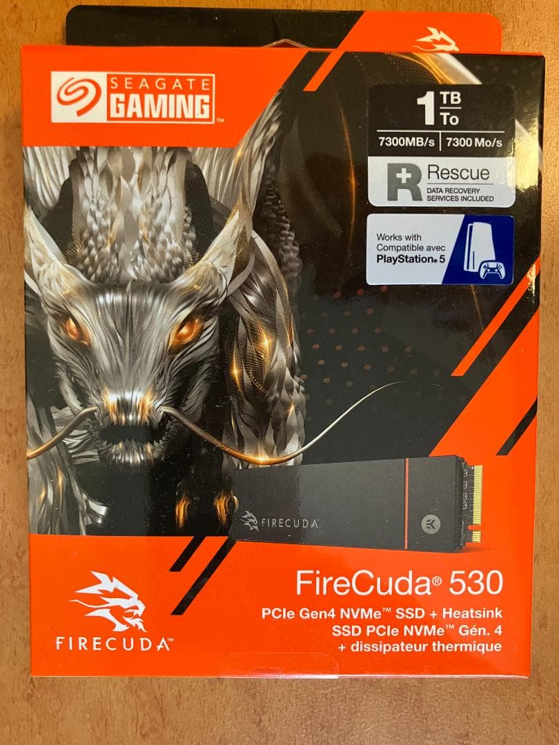 内蔵型SSD Seagate FireCuda 530 Heatsink SSD 1.0TB