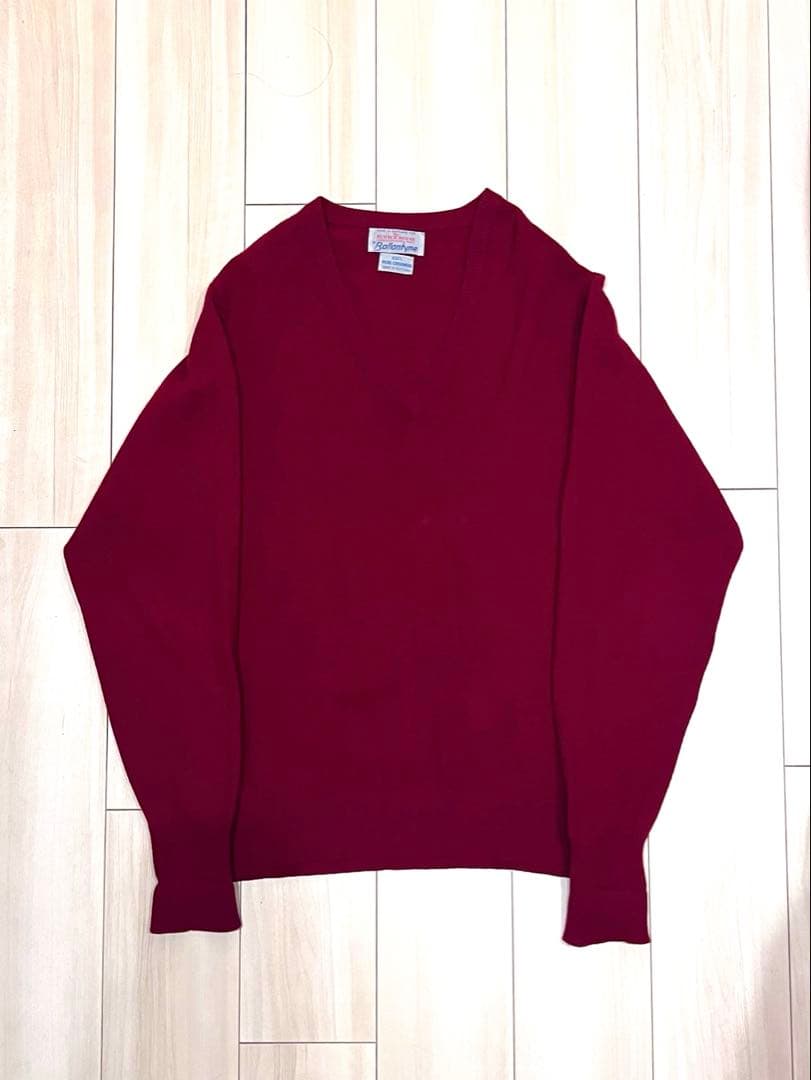 シ*ョ様 70's Ballantyne スコットランド カシミヤ ボルドー