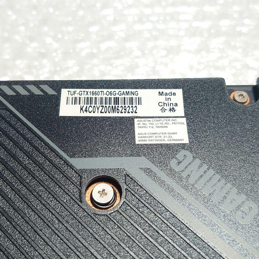 ASUS製 GeForce GTX 1660Ti 6GB TUF-GAMING