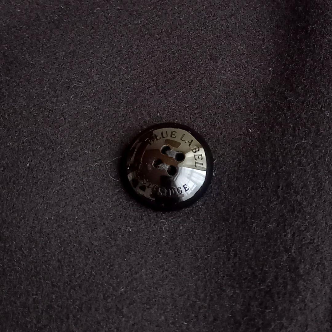 ブルーレーベルクレストブリッジ 極美品✨️ファー付きコート2WAY 40 L 黒