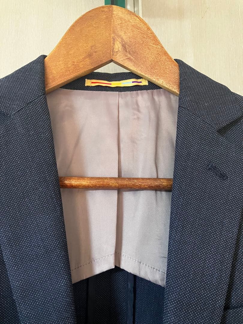 美品ORIHICARHYMウォッシャブルスーツジャケットスカートネイビー5号SS