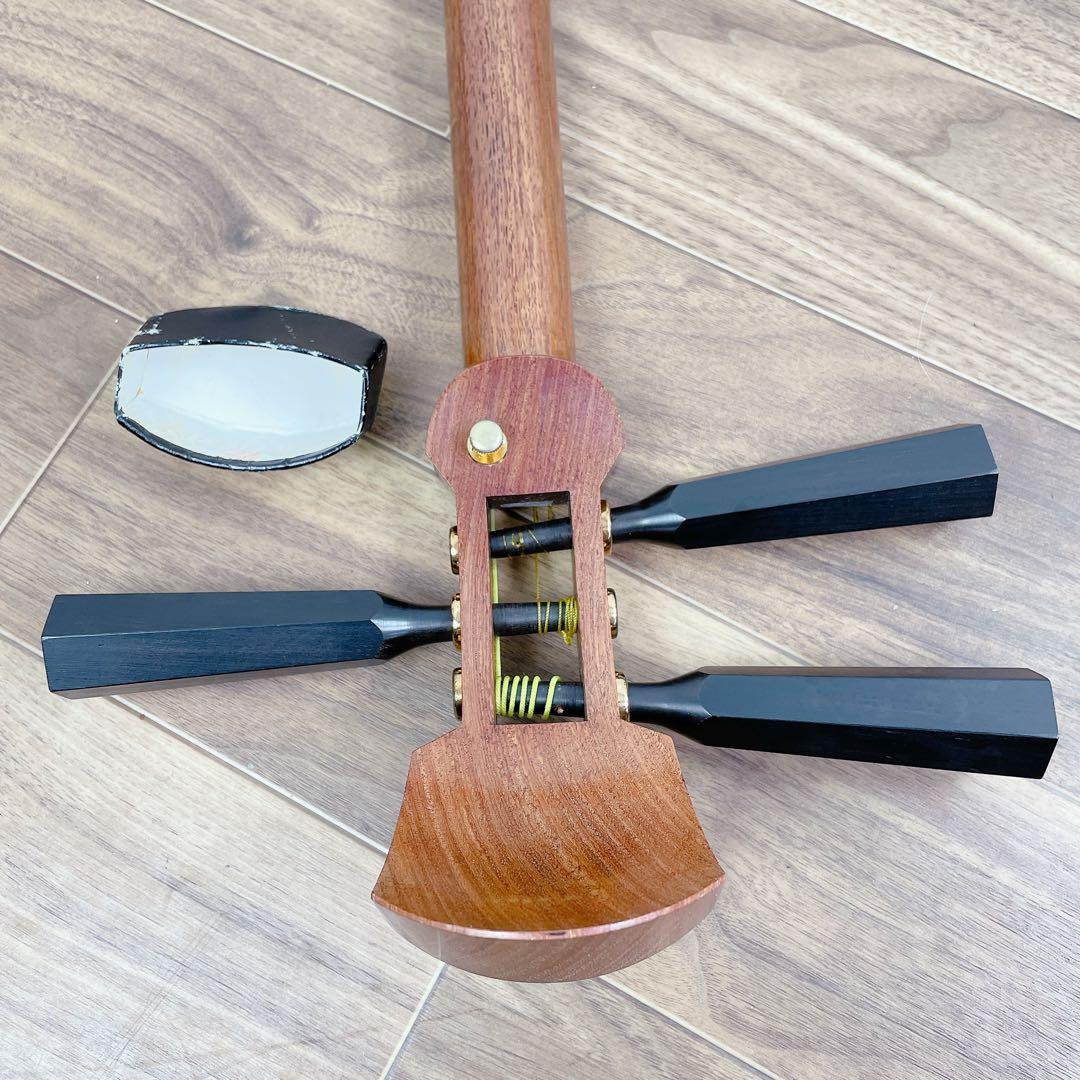 津軽三味線 花梨 太棹 丸打胴 平溝 和楽器