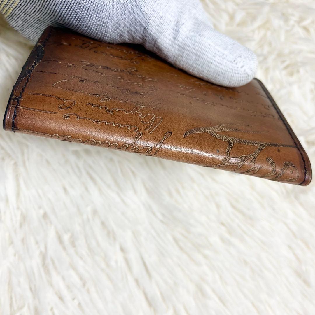 【極美品】 ベルルッティ 名刺入れ カリグラフィー 新ロゴ