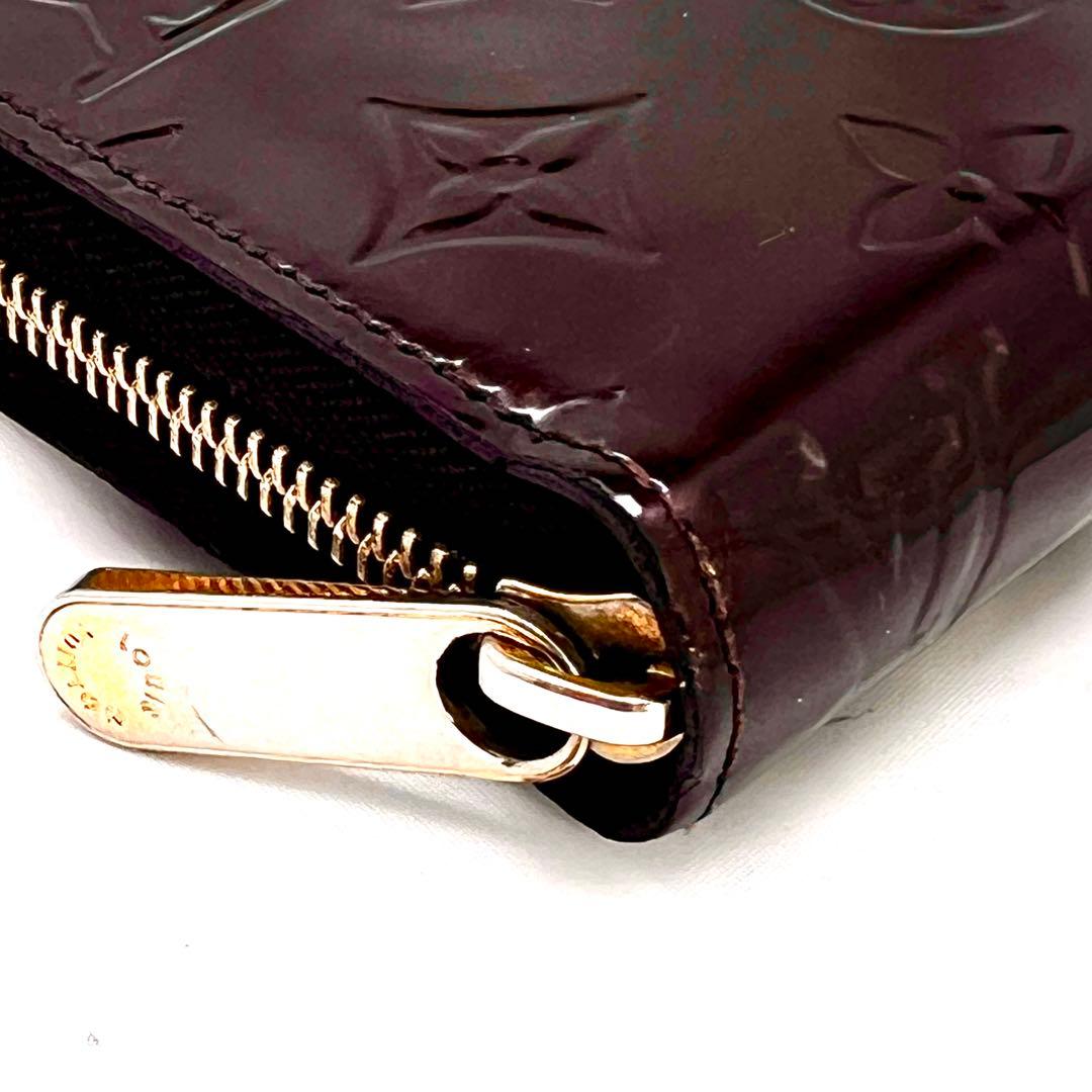 【極美品】 ルイヴィトン ヴェルニ アマラント ジッピーウォレット M93522