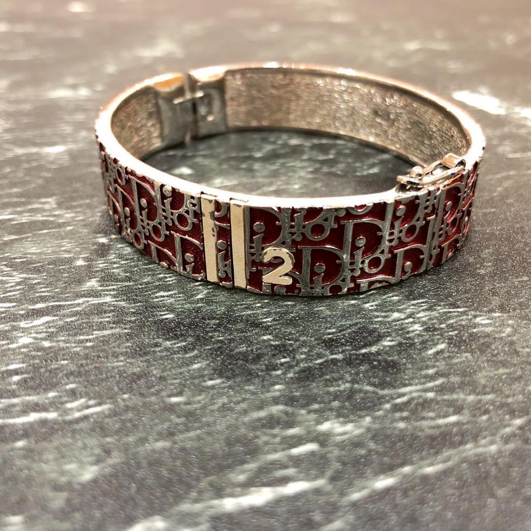 ♥【希少！】クリスチャンディオール　トロッター　バングル　ブレスレット　赤