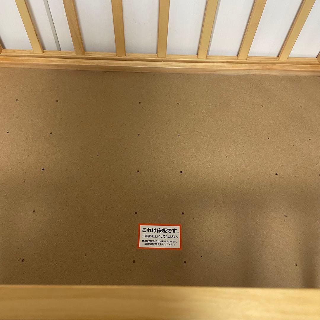 【取説付き送料込み】ベビーベッドミニ　　西松屋　ヤトミ　木製　NEタイプ