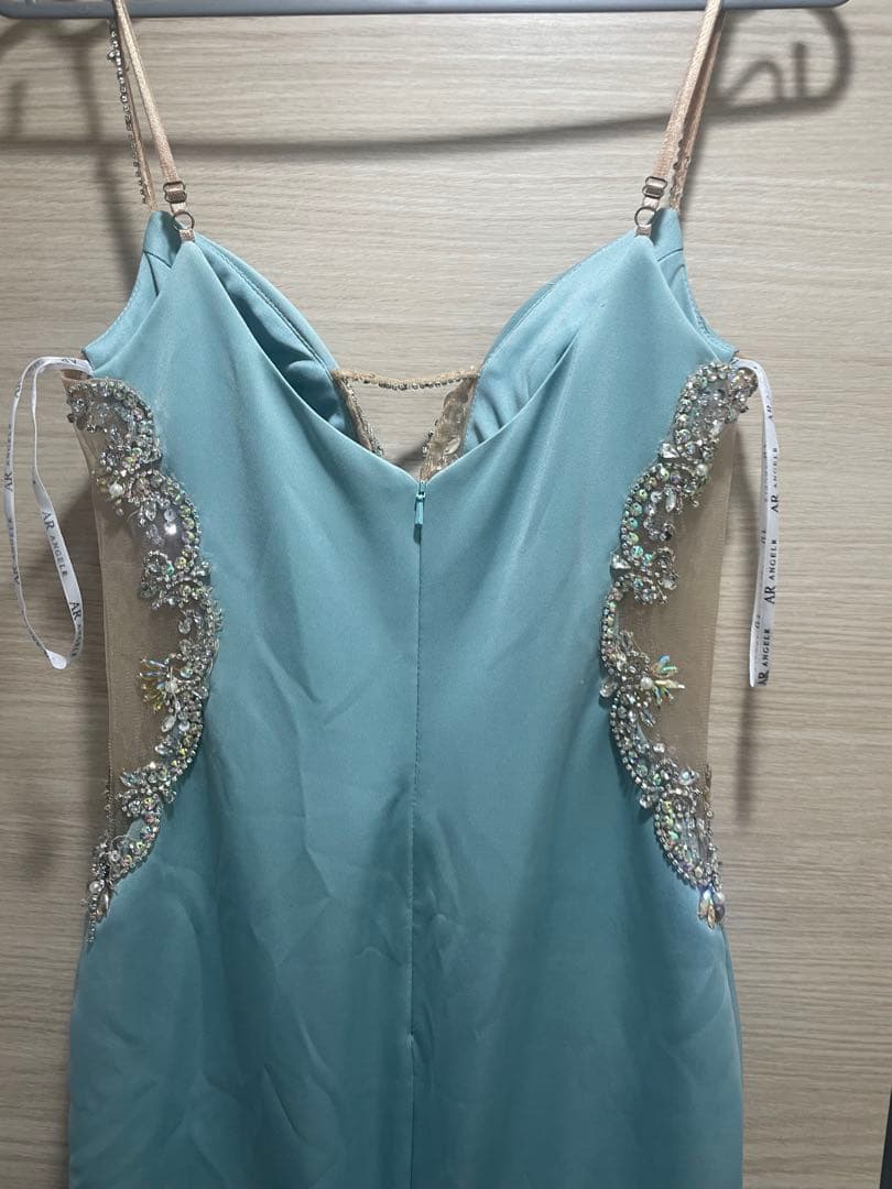 Angel R サイドスパンコール ミニドレス