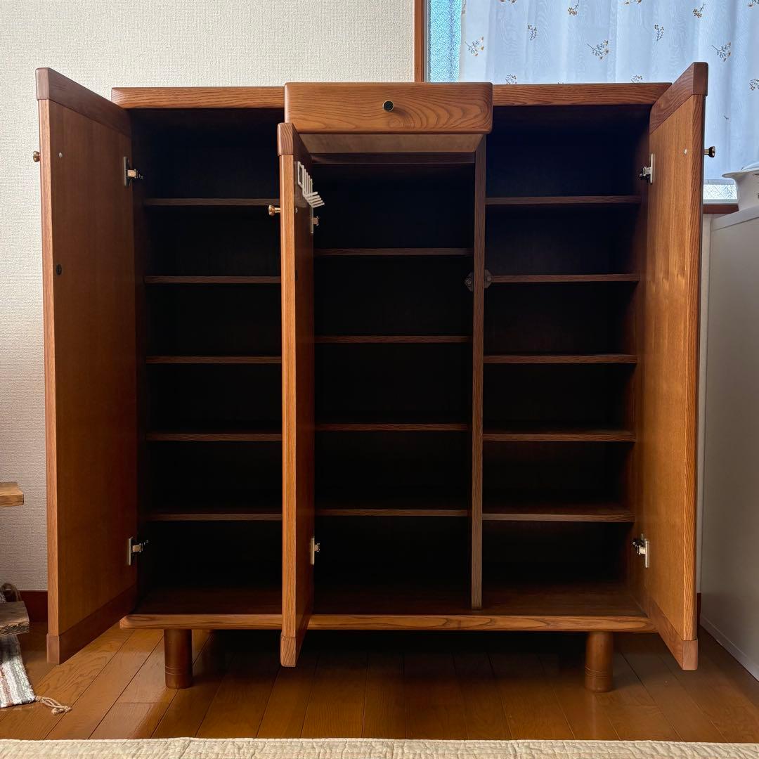 【送料込み】大型 木製シューズラック