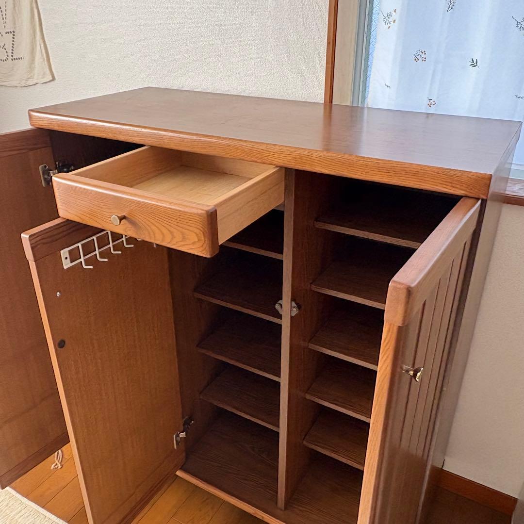 【送料込み】大型 木製シューズラック