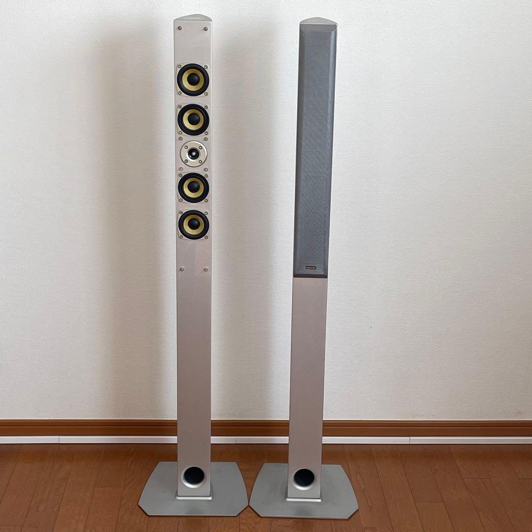 DENON スリムトールスピーカー　SC-T7L シルバー 2本