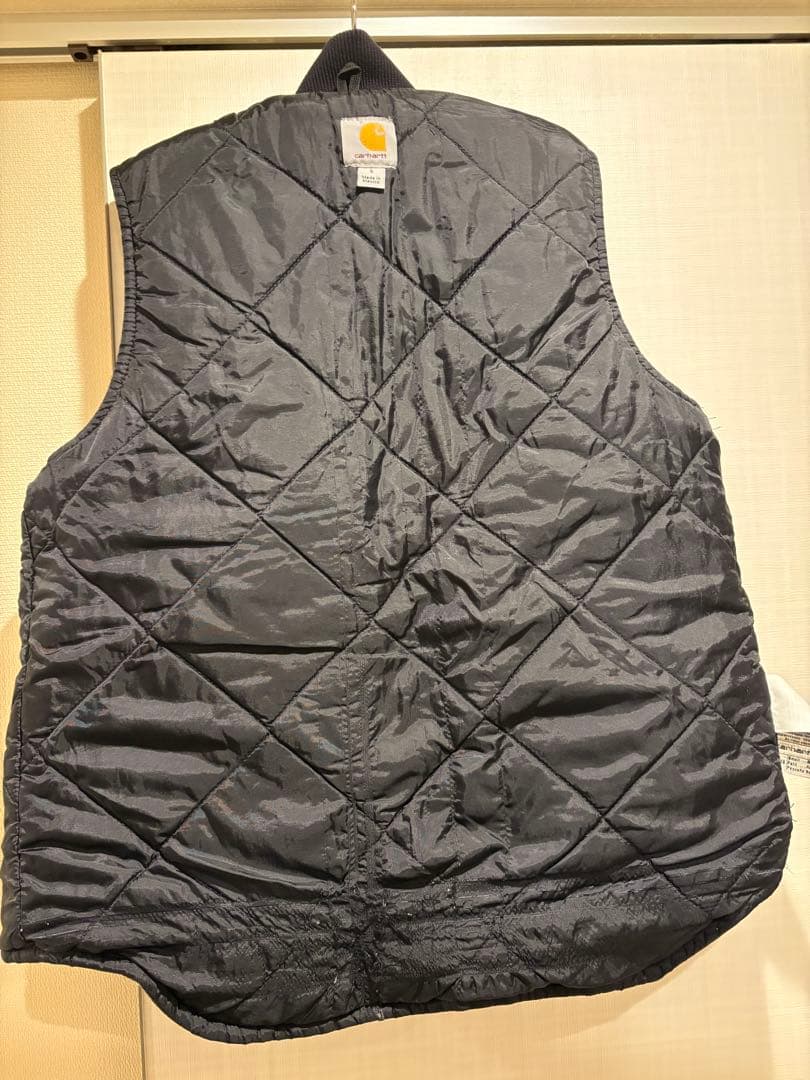 Carhartt 　ダックベスト　ダークブラウン　メキシコ製　Sサイズ