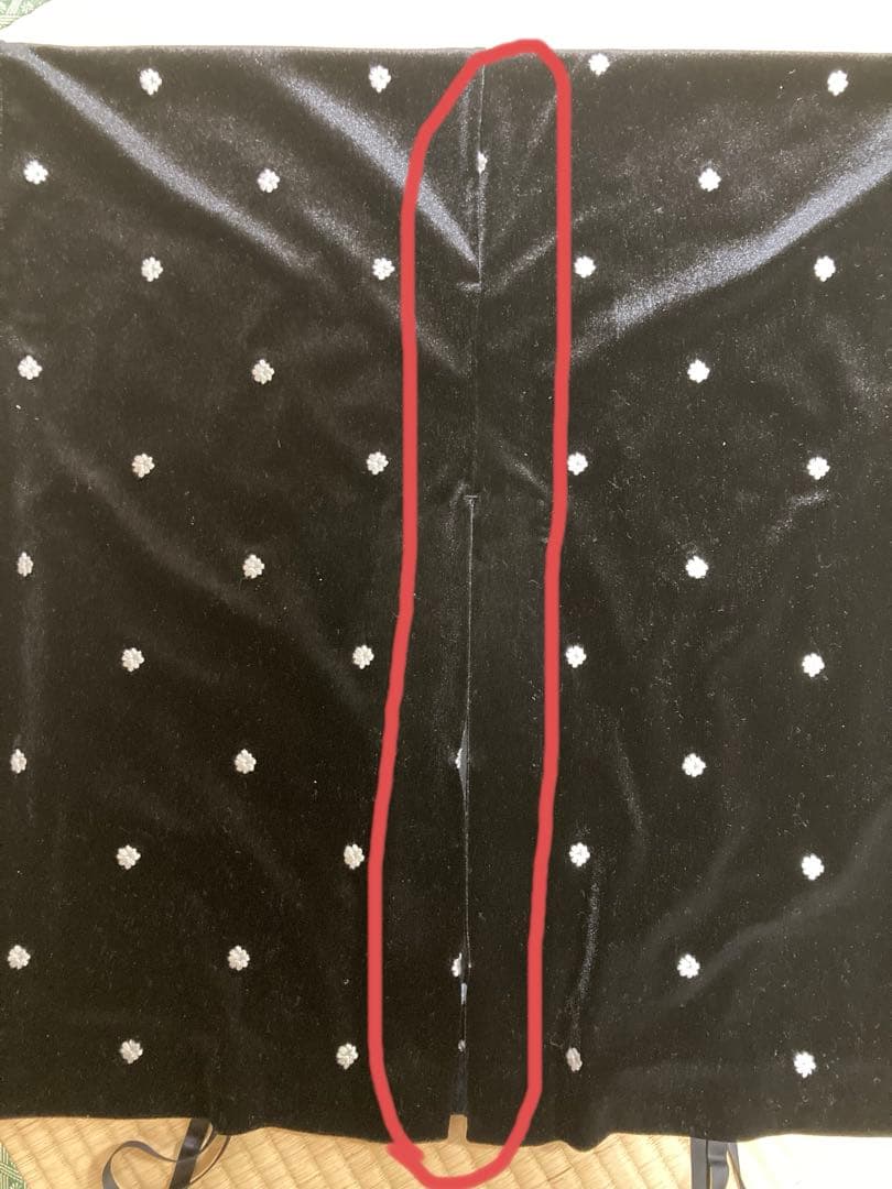 B.C STOCK べロアフラワー刺繍ワンピース