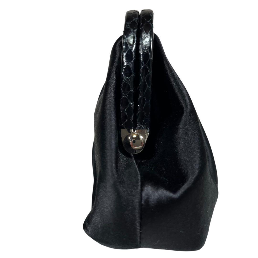 【美品】コーチ クラッチバッグ パーティーバッグ がま口 ブラック 黒