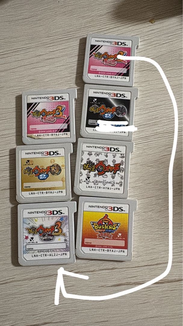 ば*ん様 妖怪ウォッチ　　1.2.3.カセットまとめ売り