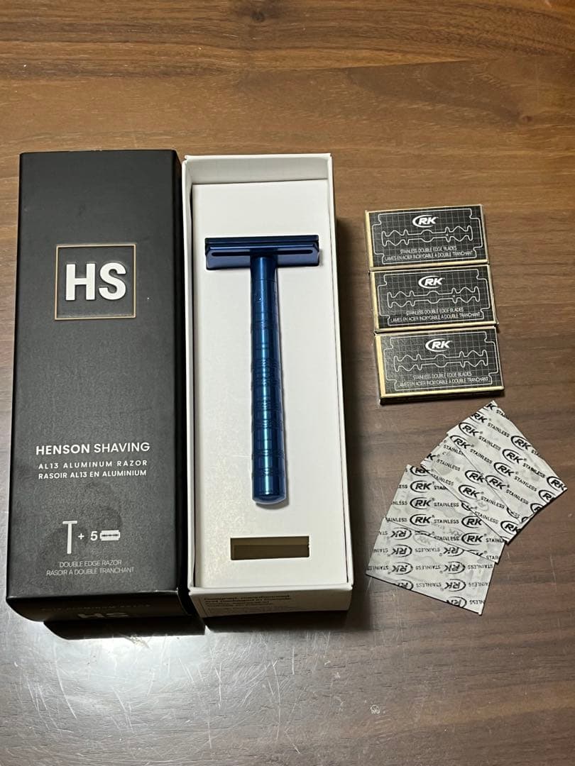 henson shaving AL13 Steel Blue 替刃19枚付