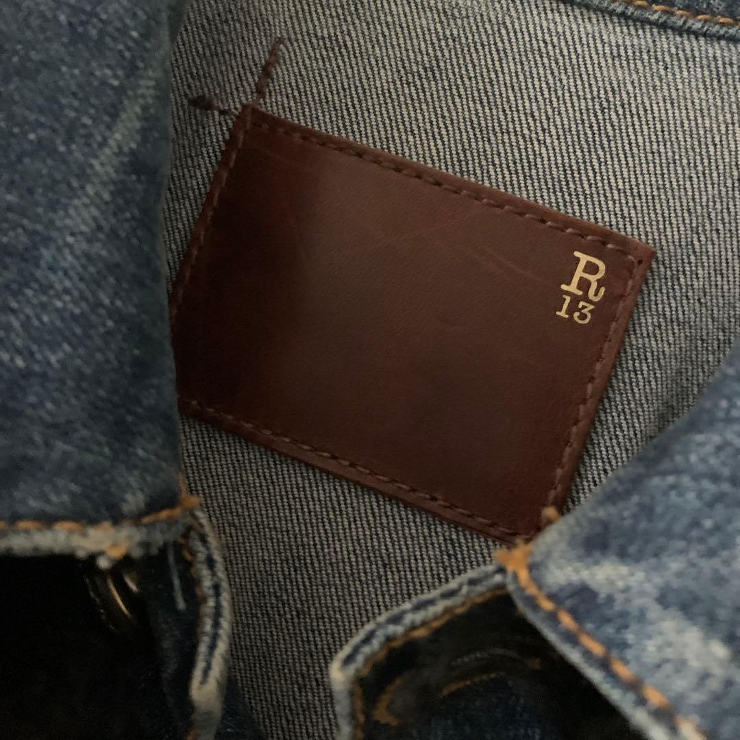 ☆R13 アールサーティーン ファー付 デニムジャケット Gジャン☆