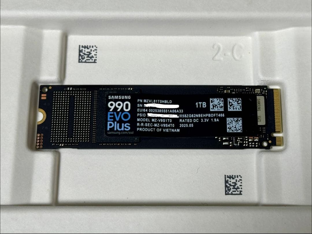 内蔵型SSD Samsung 990 EVO Plus 1TB M.2 SSD