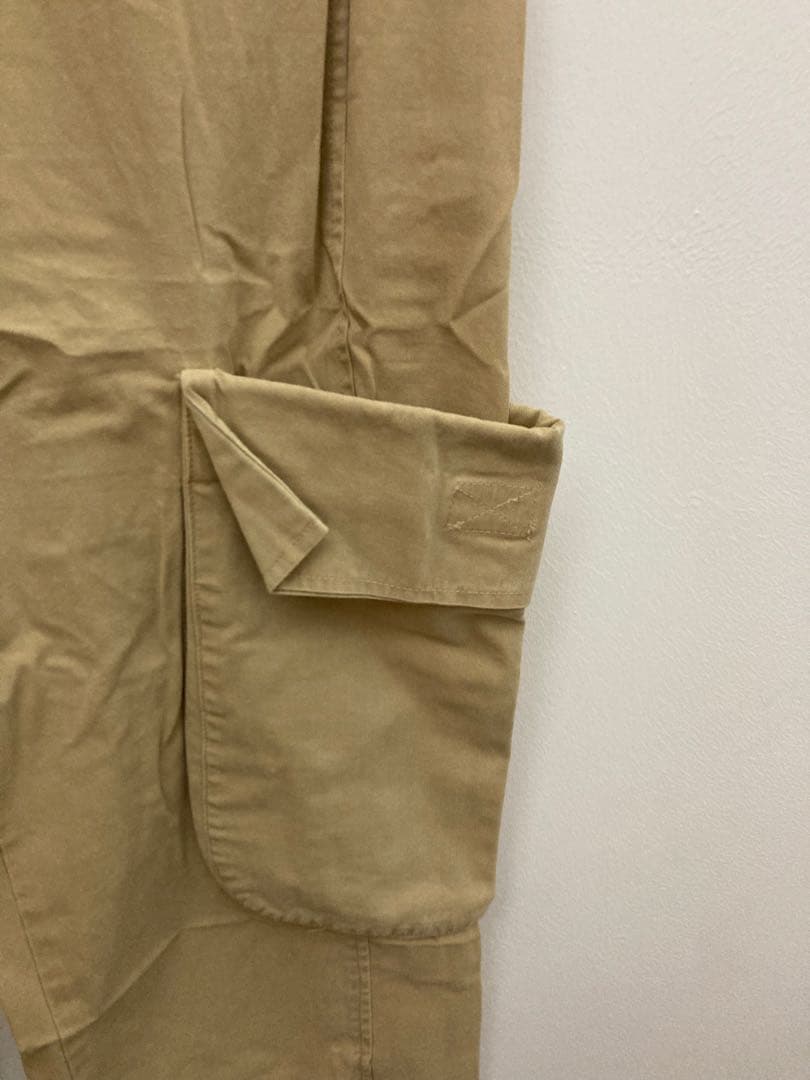 Open Yy ベージュ カーゴパンツ サイドポケット付き