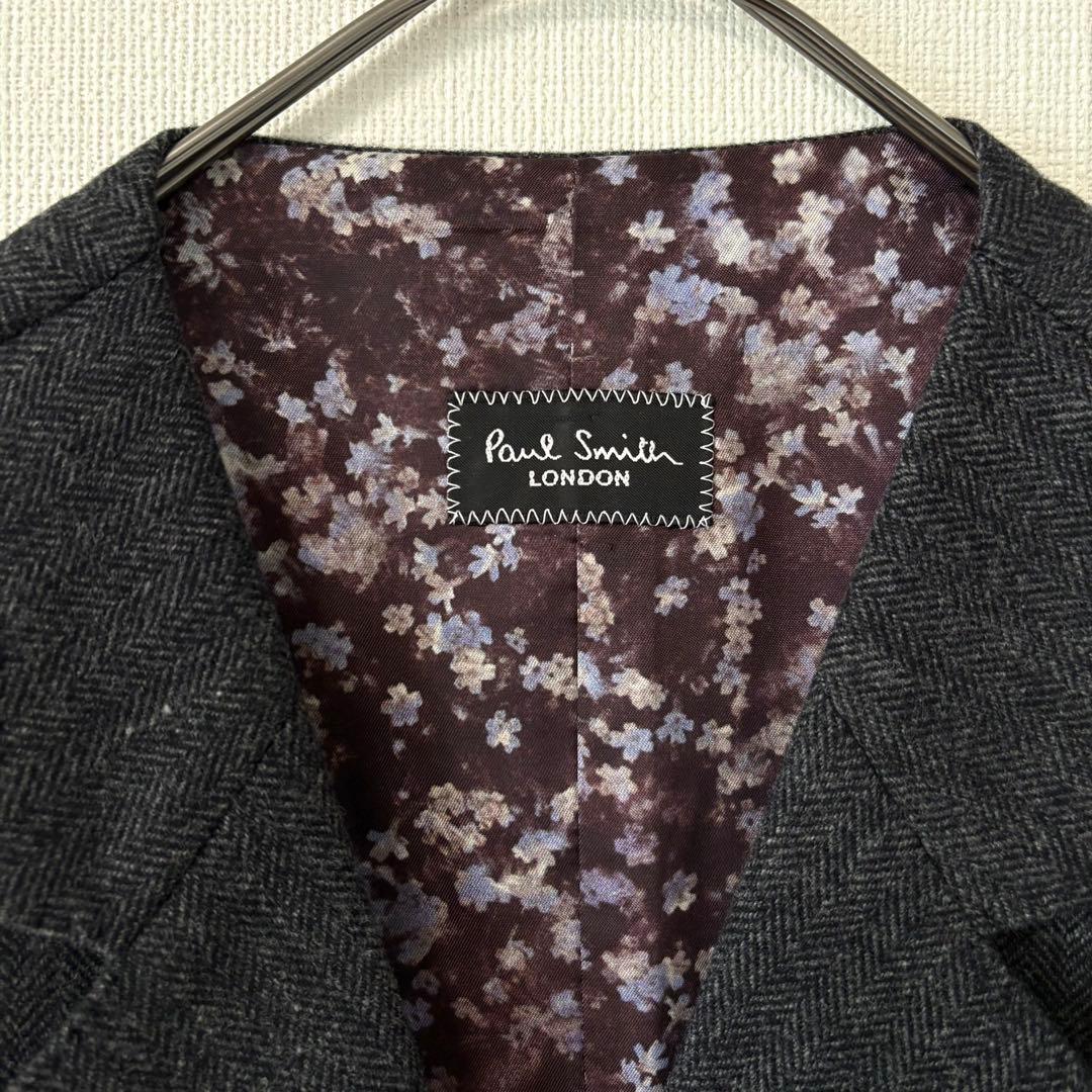 Paul Smith LONDON ジレ ベスト サイズXL 花柄裏地 ウール